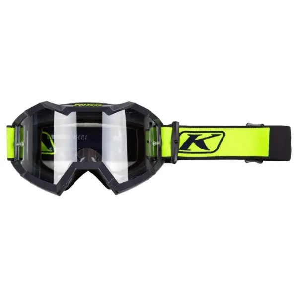 משקפי אבק קליים KLIM Viper בגוון צהוב זוהר ושחור עם עדשה שקופה