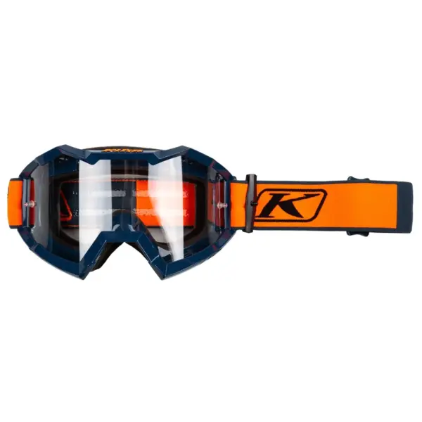 משקפי אבק קליים KLIM Viper בגוון כתום עם עדשה שקופה
