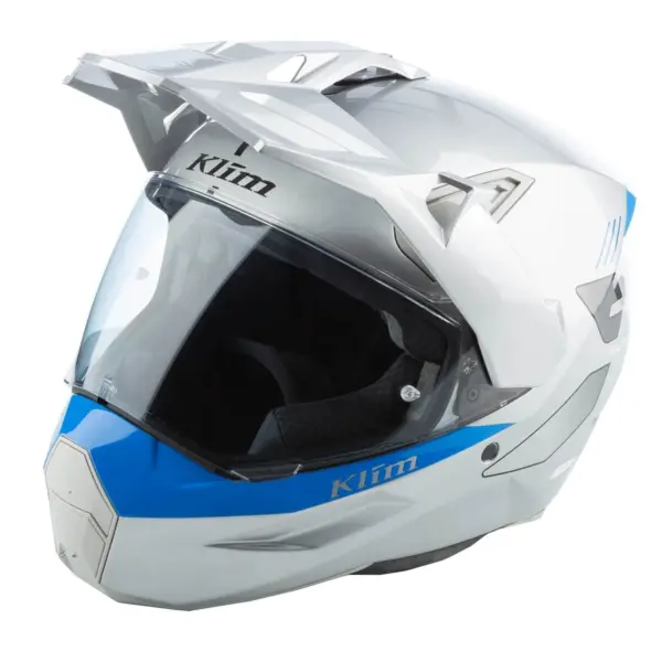 קסדת אדוונצ'ר קליים KLIM X1 Alpha בגוון לבן אפור וכחול