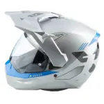 קסדת אדוונצ'ר קליים KLIM X1 Alpha לבן אפור וכחול – תמונה 3