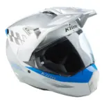 קסדת אדוונצ'ר קליים KLIM X1 Alpha לבן אפור וכחול – תמונה 7