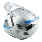 קסדת אדוונצ'ר קליים KLIM X1 Alpha לבן אפור וכחול – תמונה 8