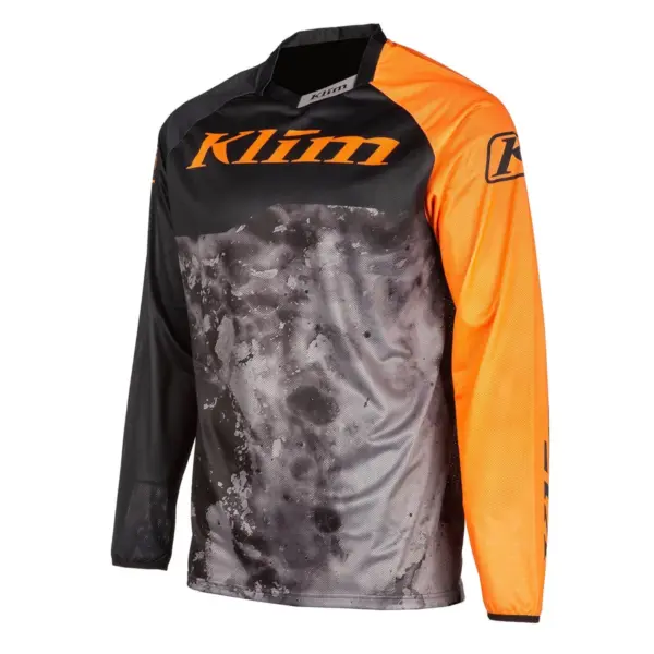 סט חולצה ומכנסי שטח לילדים קליים KLIM XC Lite בגוון כתום שחור
