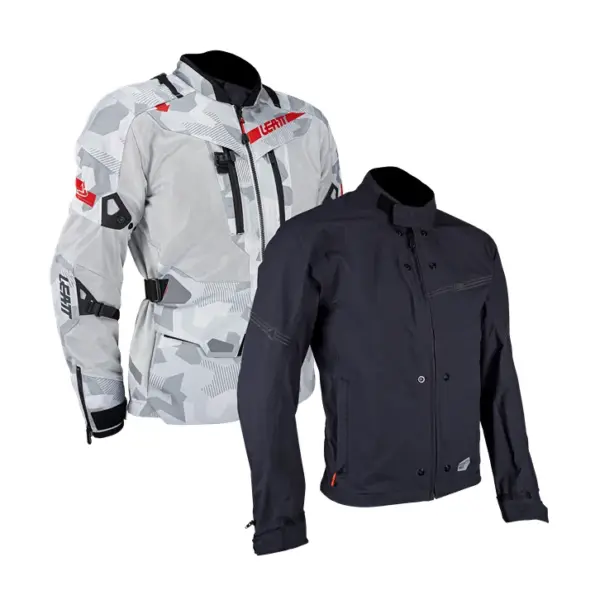 מעיל אדוונצ׳ר ליט LEATT ADV FlowTour 7.5 אפור הסוואה (Steel) – תמונה 2