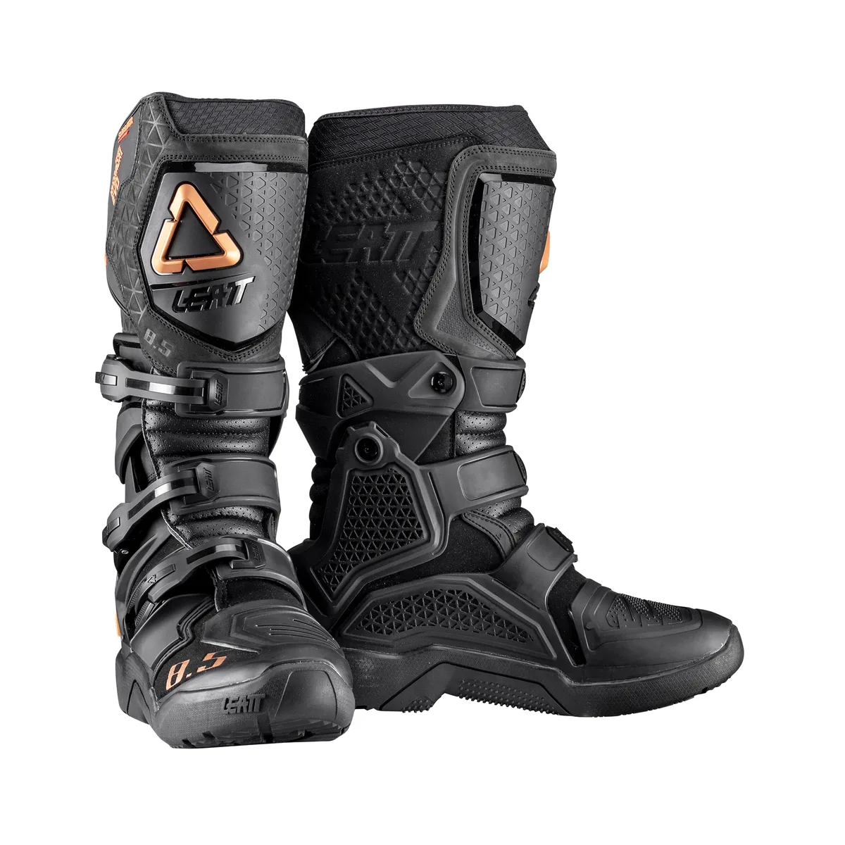 מגפי אדוונצ׳ר LEATT ADV HydraDri 8.5 בצבע שחור ברונזה מגפי אדוונצ׳ר ליט LEATT ADV HydraDri 8.5 בצבע שחור ברונזה