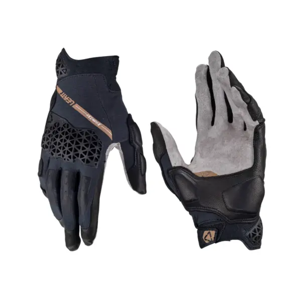 כפפות אדוונצ׳ר קצרות ליט LEATT ADV X-Flow 7.5 Short בצבע שחור Stealth