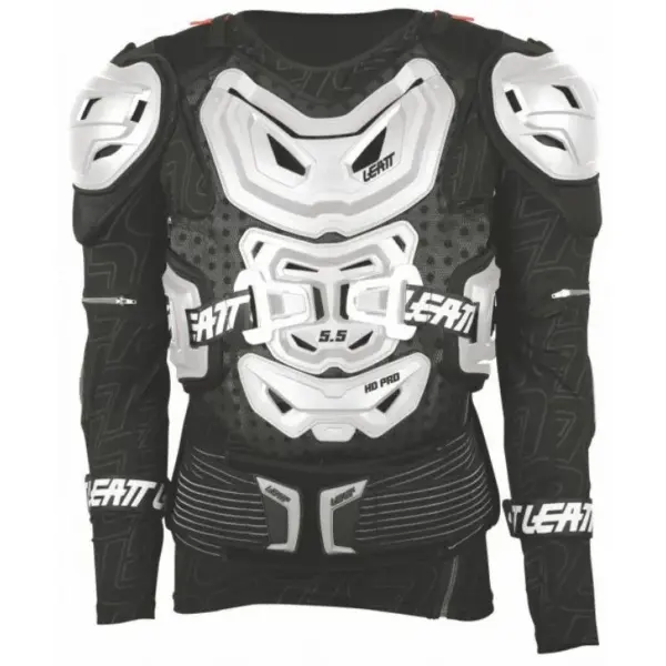חליפת מגן ליט LEATT Body Protector 5.5 HD בצבע לבן