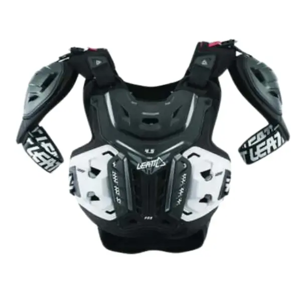 מגן חזה ליט LEATT Chest Protector 4.5 Pro בצבע שחור לבן