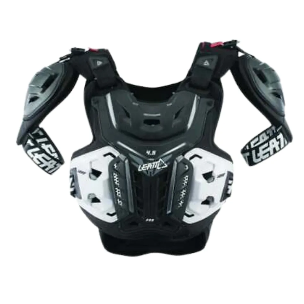 מגן חזה LEATT Chest Protector 4.5 Pro בצבע שחור לבן מגן חזה ליט LEATT Chest Protector 4.5 Pro בצבע שחור לבן