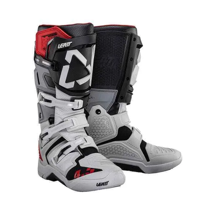 מגפי רכיבת שטח LEATT GPX 4.5 בצבע לבן אפור מגפי LEATT GPX 4.5 לבן-אפור – דור קודם, מידות 41 עד 46
