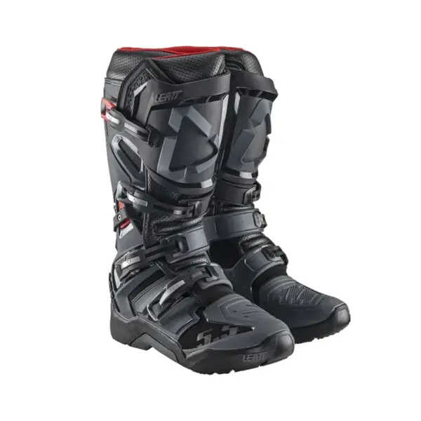 מגפי רכיבת שטח ליט LEATT GPX 5.5 FlexLock Enduro שחור אפור (Graphene) – תמונה 2