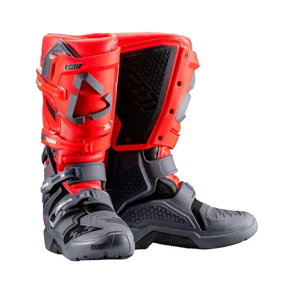 מגפי רכיבת שטח ליט LEATT GPX 5.5 FlexLock Enduro בצבע אדום אפור