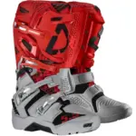 מגפי רכיבת שטח ליט LEATT GPX 5.5 FlexLock בצבע אדום אפור