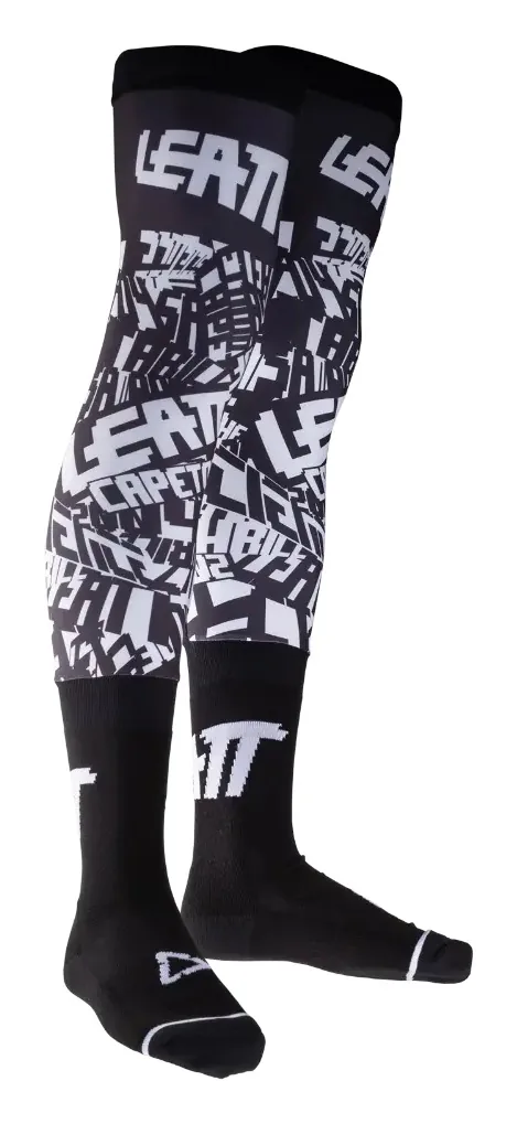 גרביים לברכיות ליט LEATT Knee Brace Socks בצבע שחור לבן