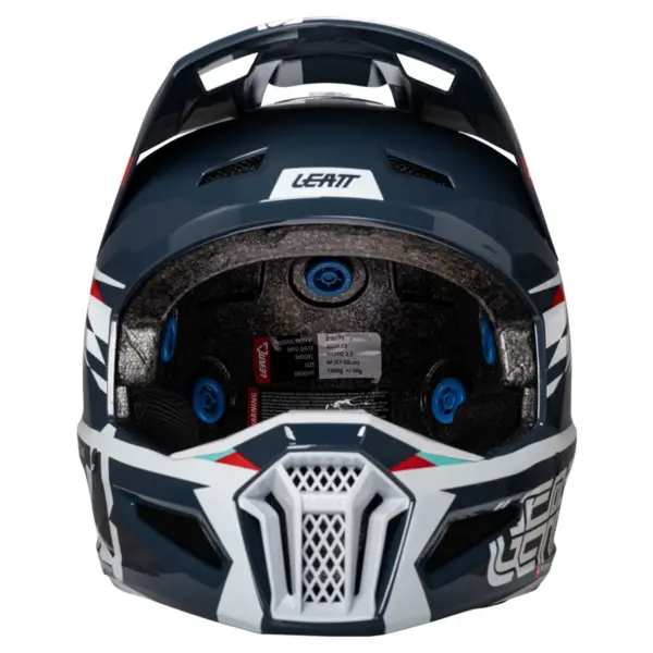 קסדת שטח ליט LEATT Moto 3.5 כחול לבן (V25) – תמונה 2