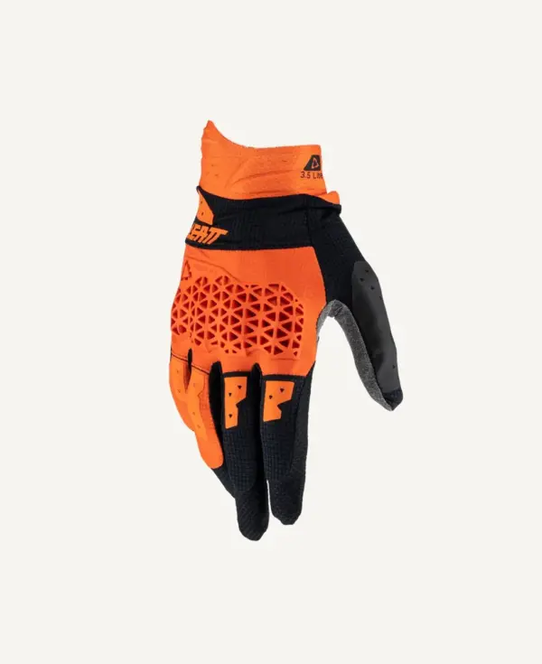 כפפות רכיבת שטח ליט LEATT Moto 3.5 Lite בצבע כתום שחור