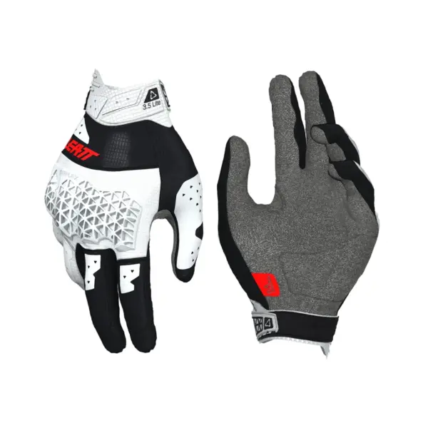 כפפות רכיבת שטח ליט LEATT Moto 3.5 Lite לבן – תמונה 2