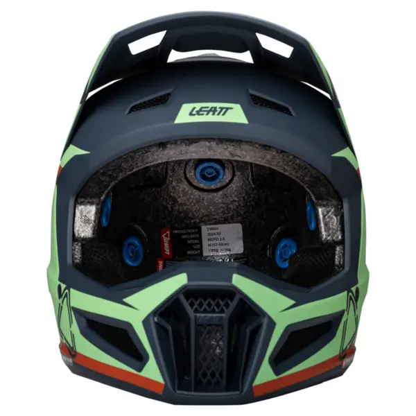 קסדת שטח ליט LEATT Moto 3.5 מאצ׳ה ירוק כחול (V25) – תמונה 2