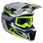 קסדת שטח ליט LEATT Moto 3.5 בצבע כסוף ליים (Steel V25)