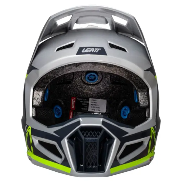 קסדת שטח ליט LEATT Moto 3.5 כסוף ליים (Steel V25) – תמונה 2
