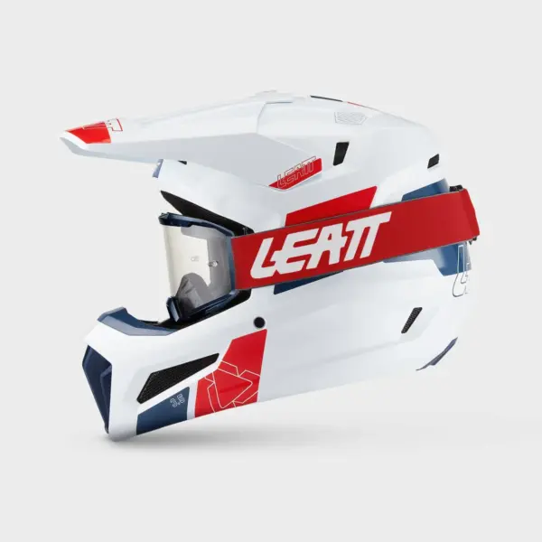 קסדת שטח ליט LEATT Moto 3.5 לבן אדום – תמונה 2