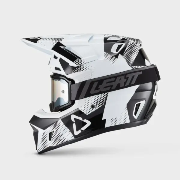 קסדת שטח ליט LEATT Moto 7.5 הסוואה שחור לבן – תמונה 2