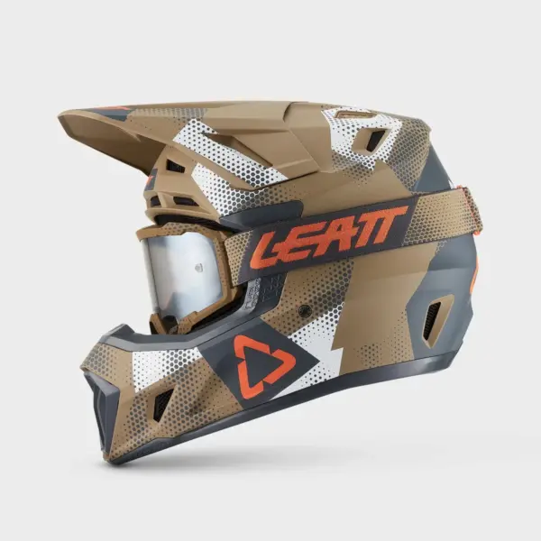 קסדת שטח ליט LEATT Moto 7.5 הסוואה חאקי חום – תמונה 2