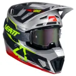 קסדת שטח ליט LEATT Moto 7.5 בצבע כסוף ליים (Steel V25)