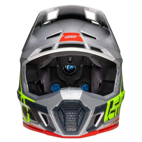 קסדת שטח ליט LEATT Moto 7.5 כסוף ליים (Steel V25) – תמונה 2