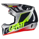 קסדת שטח ליט LEATT Moto 7.5 כסוף ליים (Steel V25) – תמונה 4