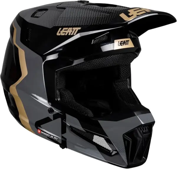 קסדת שטח ליט LEATT Moto 8.5 בצבע שחור זהב (V25)