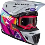 קסדת שטח ליט LEATT Moto 8.5 בצבע פיניאטה לבן ורוד (V26)