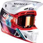 קסדת שטח ליט LEATT Moto 8.5 בצבע לבן אדום סגול (V26)