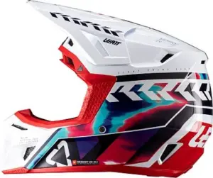 קסדת שטח ליט LEATT Moto 8.5 לבן אדום סגול (V26) – תמונה 3
