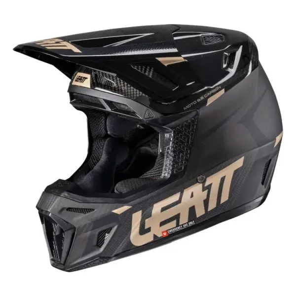 קסדת שטח ליט LEATT Moto 9.5 Carbon קרבון זהב (V26) – תמונה 2