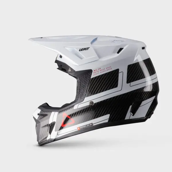 קסדת שטח ליט LEATT Moto 9.5 Carbon קרבון לבן – תמונה 2