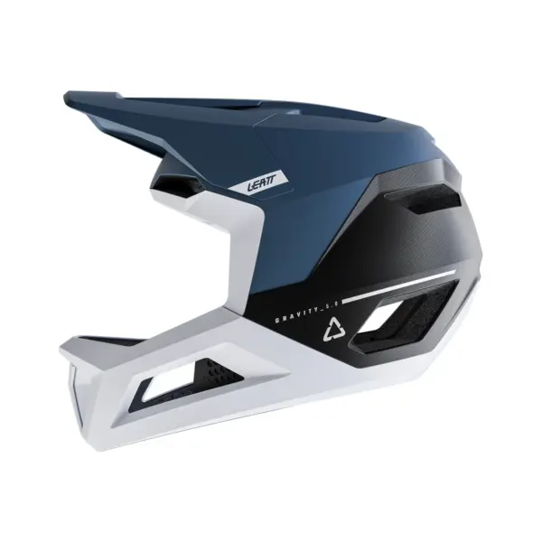 קסדת אופניים מלאה ליט LEATT MTB Gravity 5.0 כחול לבן – תמונה 2