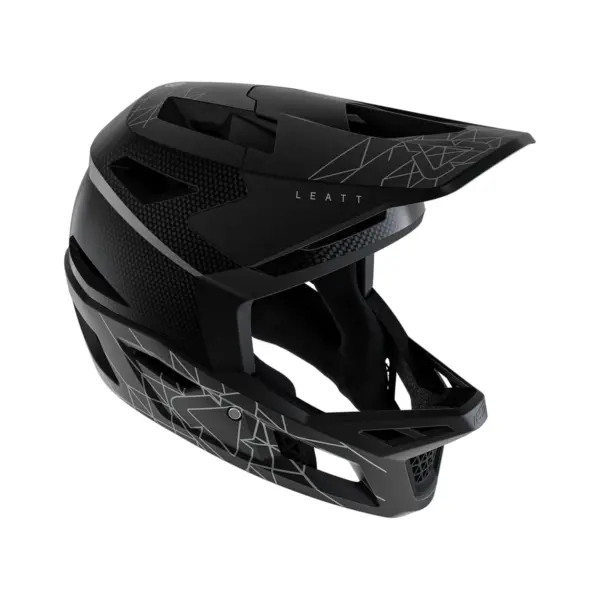 קסדת אופניים מלאה ליט LEATT MTB Gravity 6.0 Carbon בצבע שחור Stealth