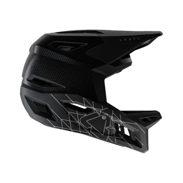 קסדת אופניים מלאה ליט LEATT MTB Gravity 6.0 Carbon שחור Stealth – תמונה 2