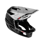 קסדת אופניים מלאה ליט LEATT MTB Gravity 6.0 Carbon בצבע שחור לבן