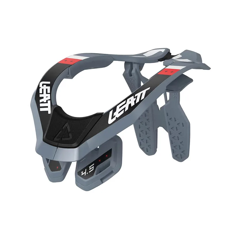 מגן צוואר LEATT Neck Brace 4.5 בצבע אפור כחול שחור מגן צוואר ליט LEATT Neck Brace 4.5 בצבע אפור כחול שחור