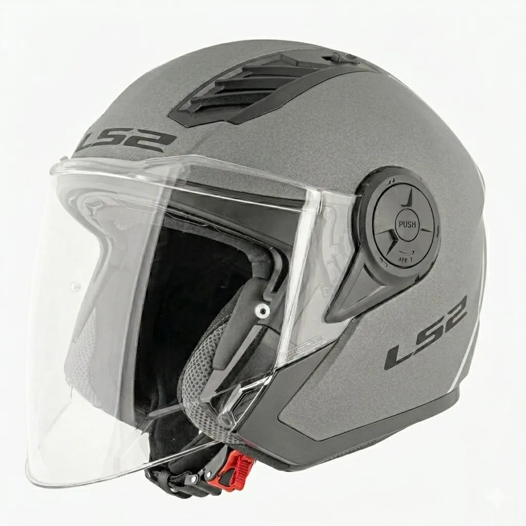 קסדה פתוחה LS2 Airflow II בצבע אפור בטון מט קסדה פתוחה אל אס 2 LS2 Airflow II בצבע אפור בטון מט