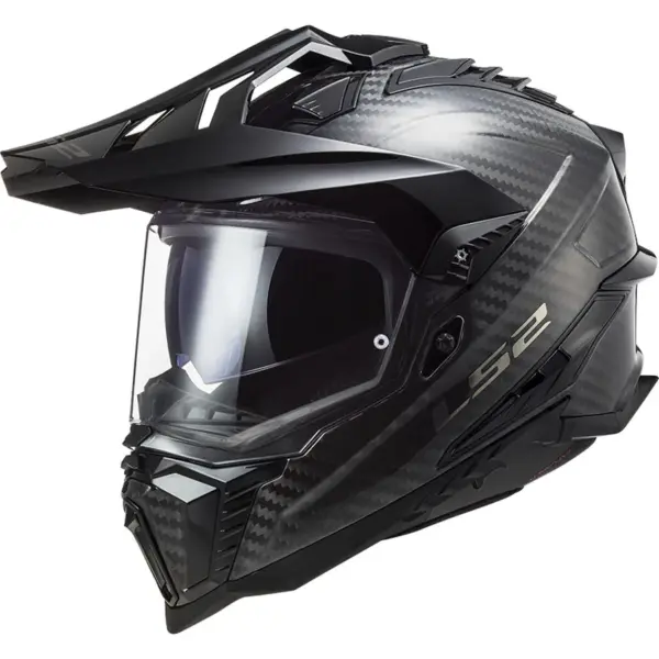 קסדת אדוונצ'ר קרבון אל אס 2 LS2 Explorer Carbon בצבע קרבון