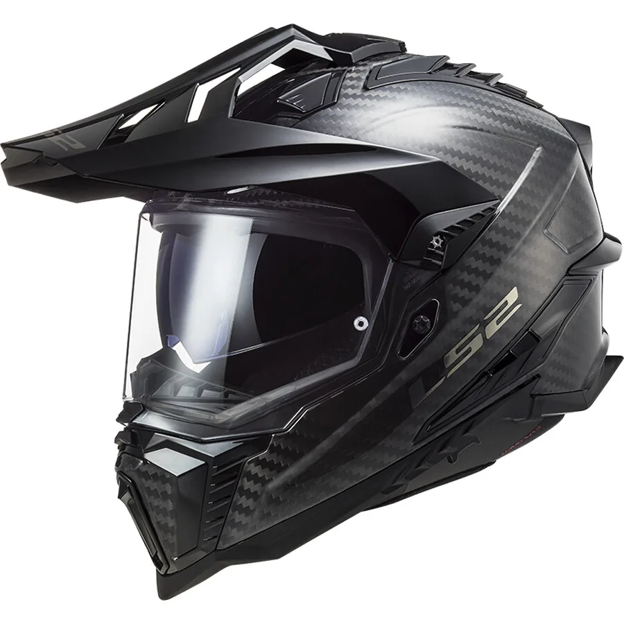 קסדת אדוונצ'ר קרבון LS2 Explorer Carbon בצבע קרבון קסדת אדוונצ'ר קרבון אל אס 2 LS2 Explorer Carbon בצבע קרבון