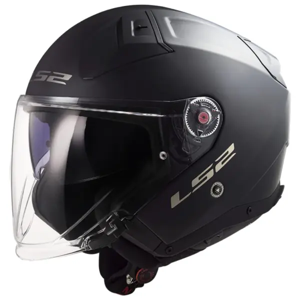 קסדה פתוחה אל אס 2 LS2 Infinity II בצבע שחור מט