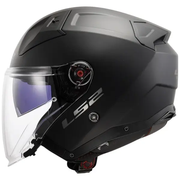 קסדה פתוחה אל אס 2 LS2 Infinity II OF603 שחור מט – תמונה 2