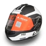 קסדה נפתחת אל אס 2 LS2 Strobe בצבע שחור-לבן
