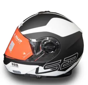 קסדה נפתחת אל אס 2 LS2 Strobe FF325 שחור-לבן – תמונה 2