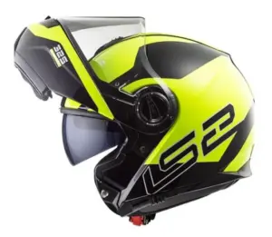 קסדה נפתחת אל אס 2 LS2 Strobe בצבע שחור-צהוב