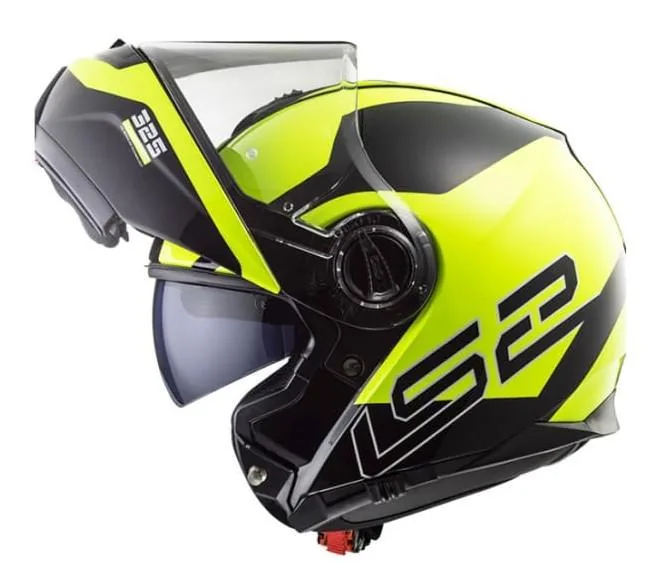 קסדה נפתחת LS2 Strobe בצבע שחור-צהוב קסדה נפתחת אל אס 2 LS2 Strobe בצבע שחור-צהוב